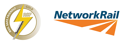 Rail Safe Friendly and Network Rail logos